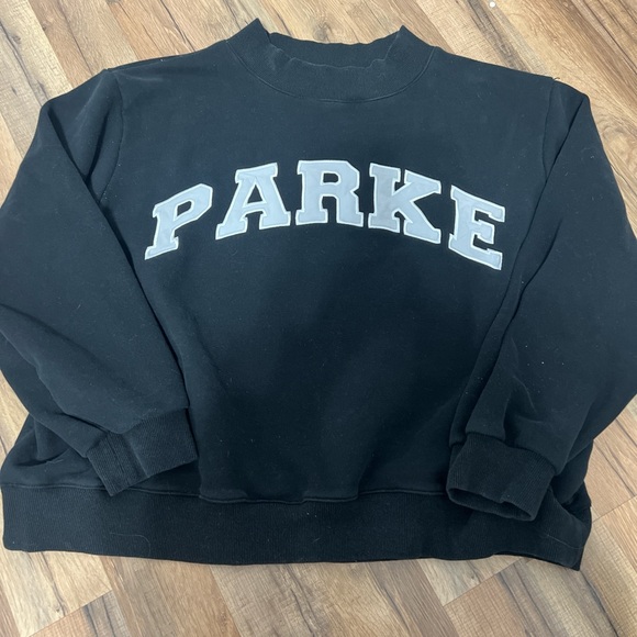 PARKE Black Sweatshirt for Women - Picture 2 of 4